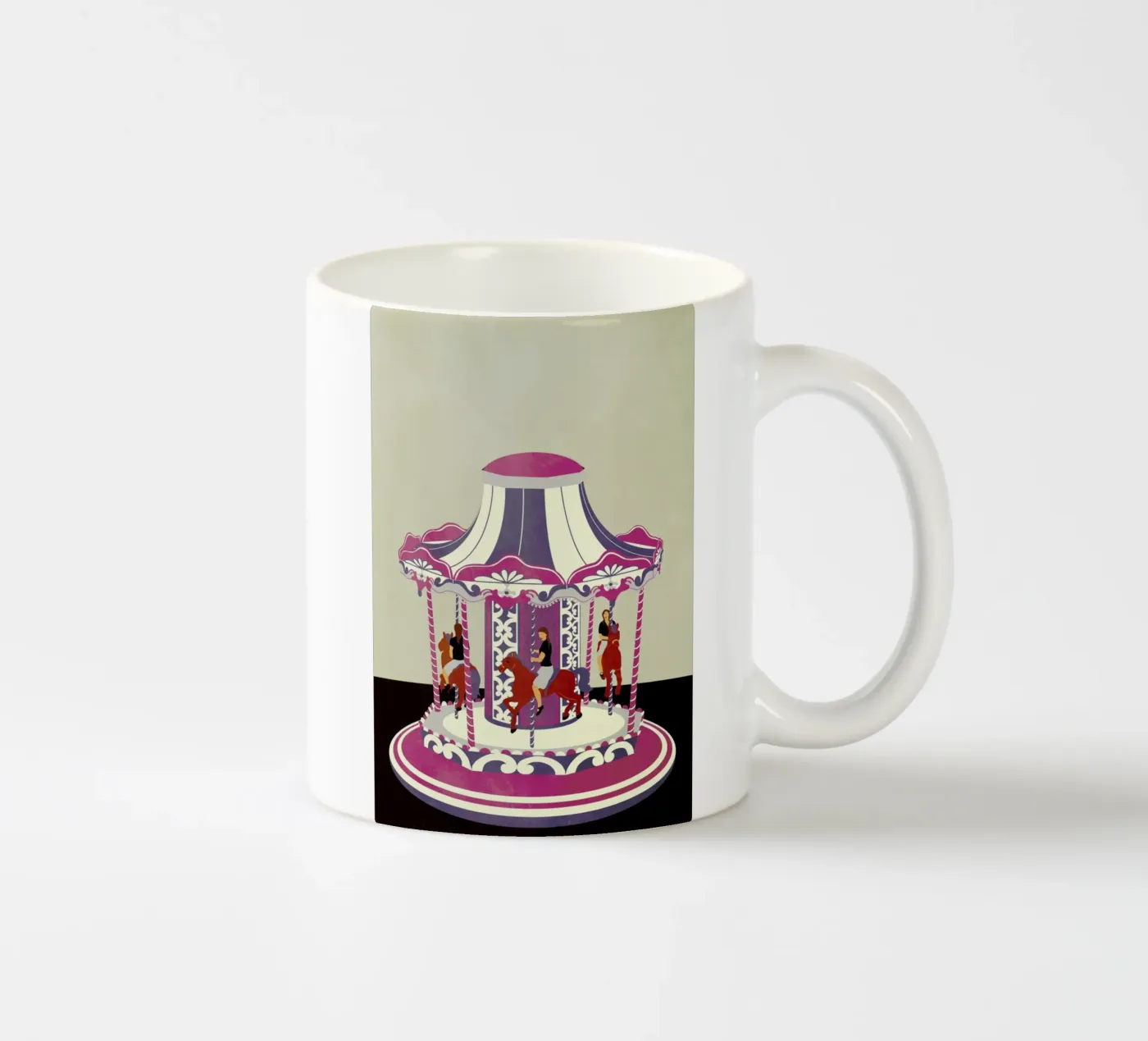 Carousel ceramic mug by Giordano Poloni
