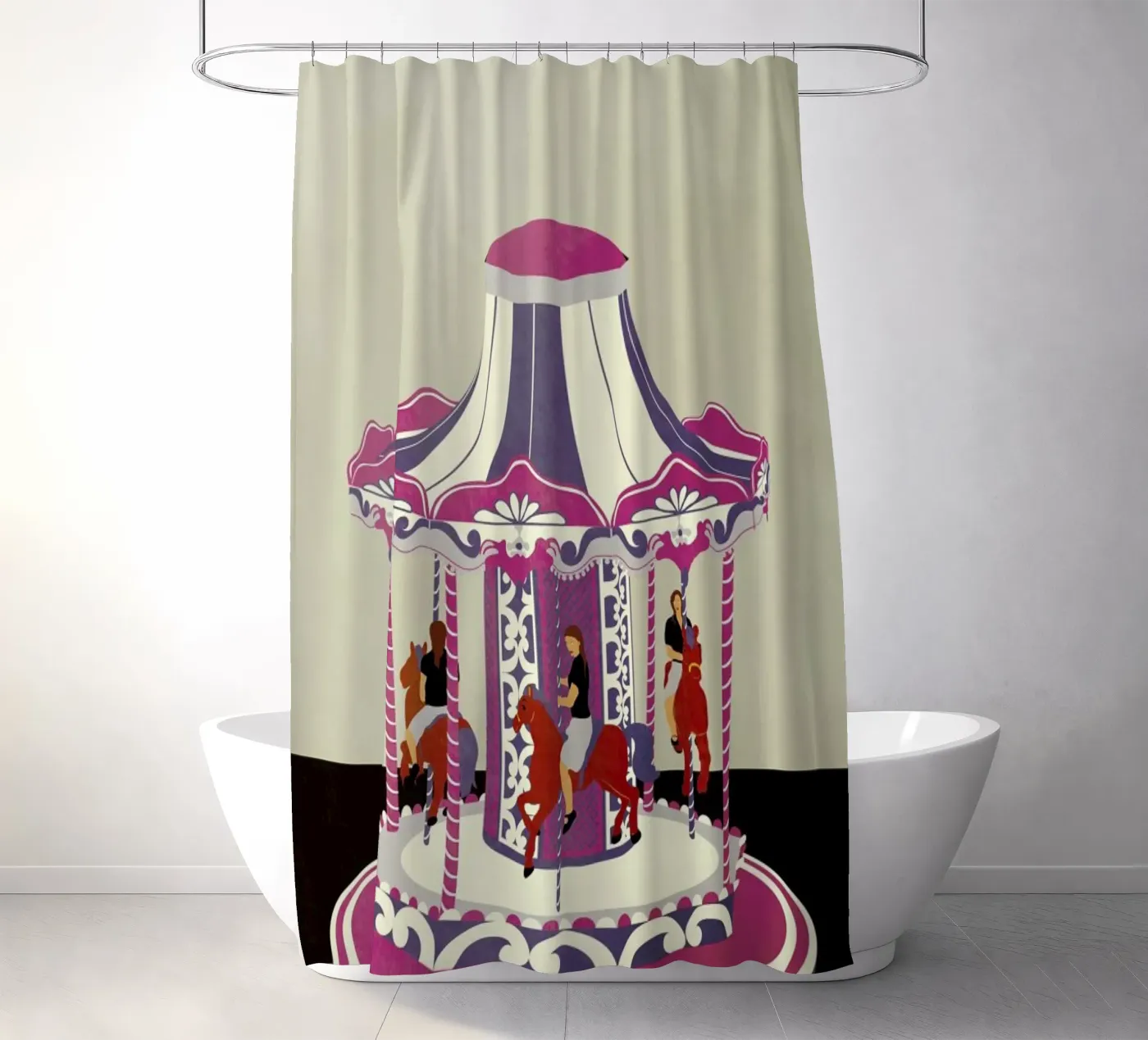 Carousel douchegordijn van Giordano Poloni
