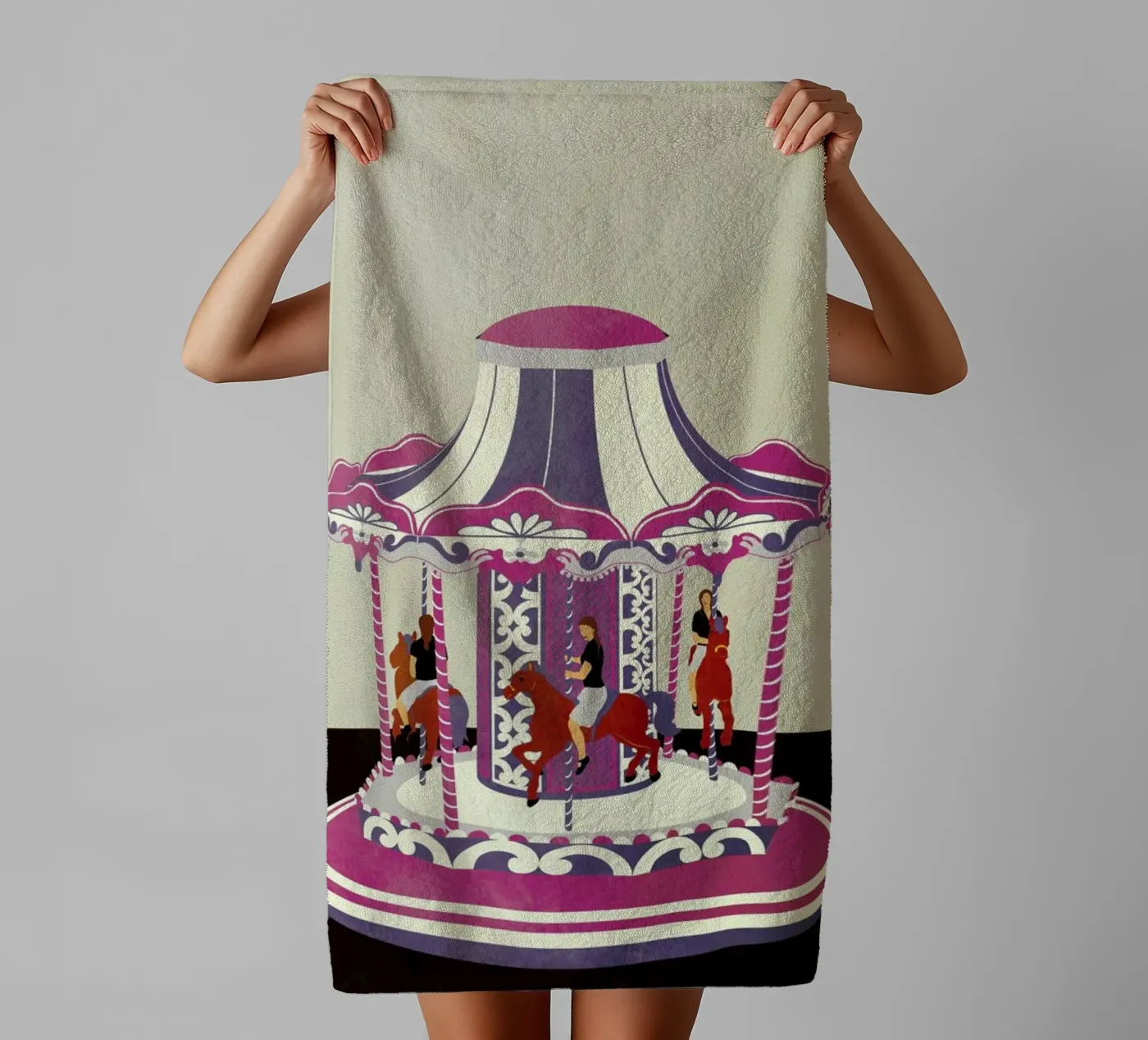 Carousel towel by Giordano Poloni
