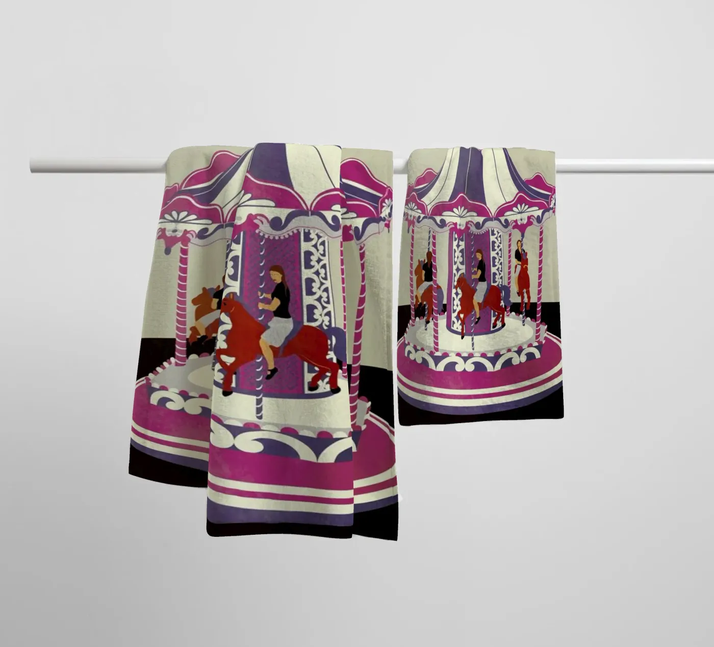 Carousel towel by Giordano Poloni