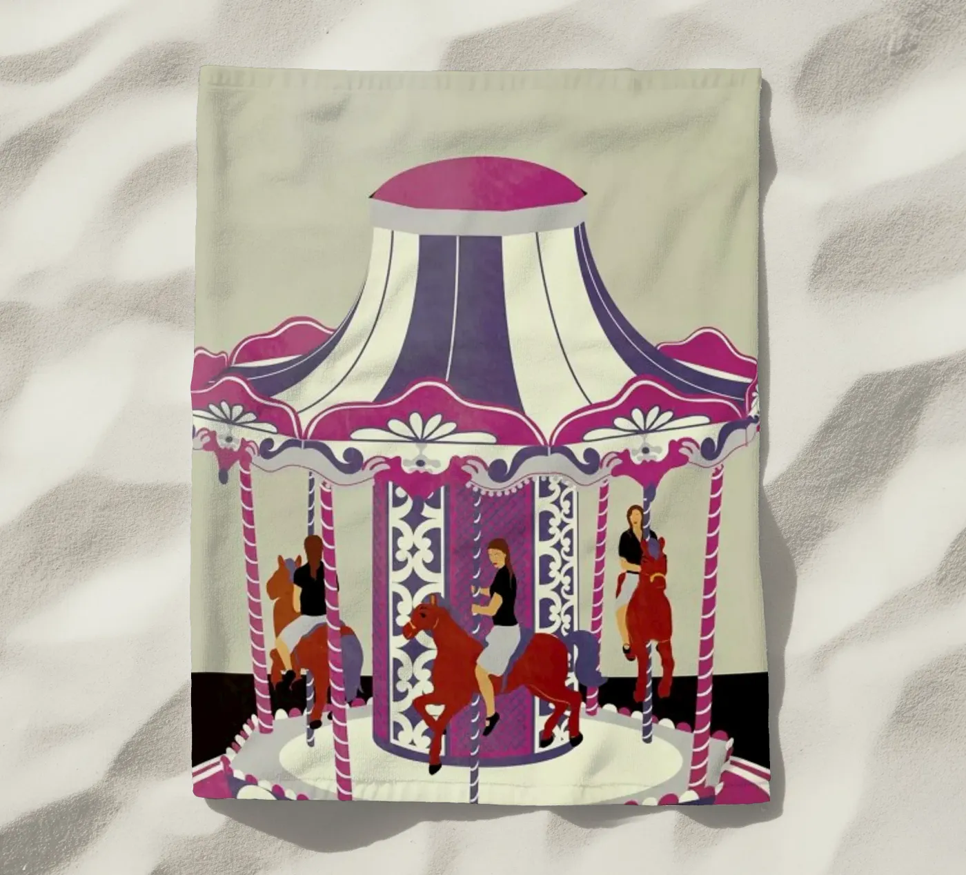 Carousel strandhanddoek van Giordano Poloni