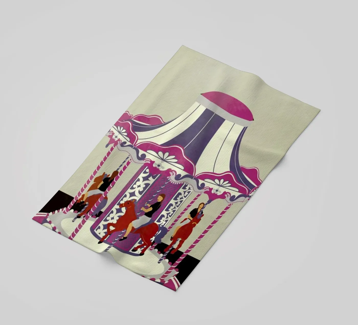 Carousel strandhanddoek van Giordano Poloni