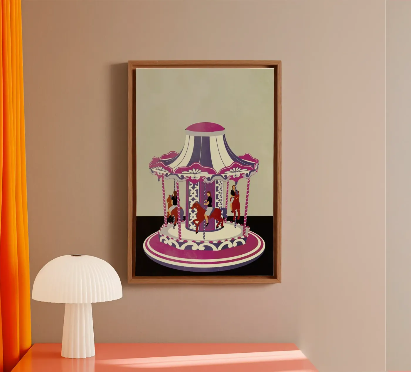 Carousel canvas van Giordano Poloni