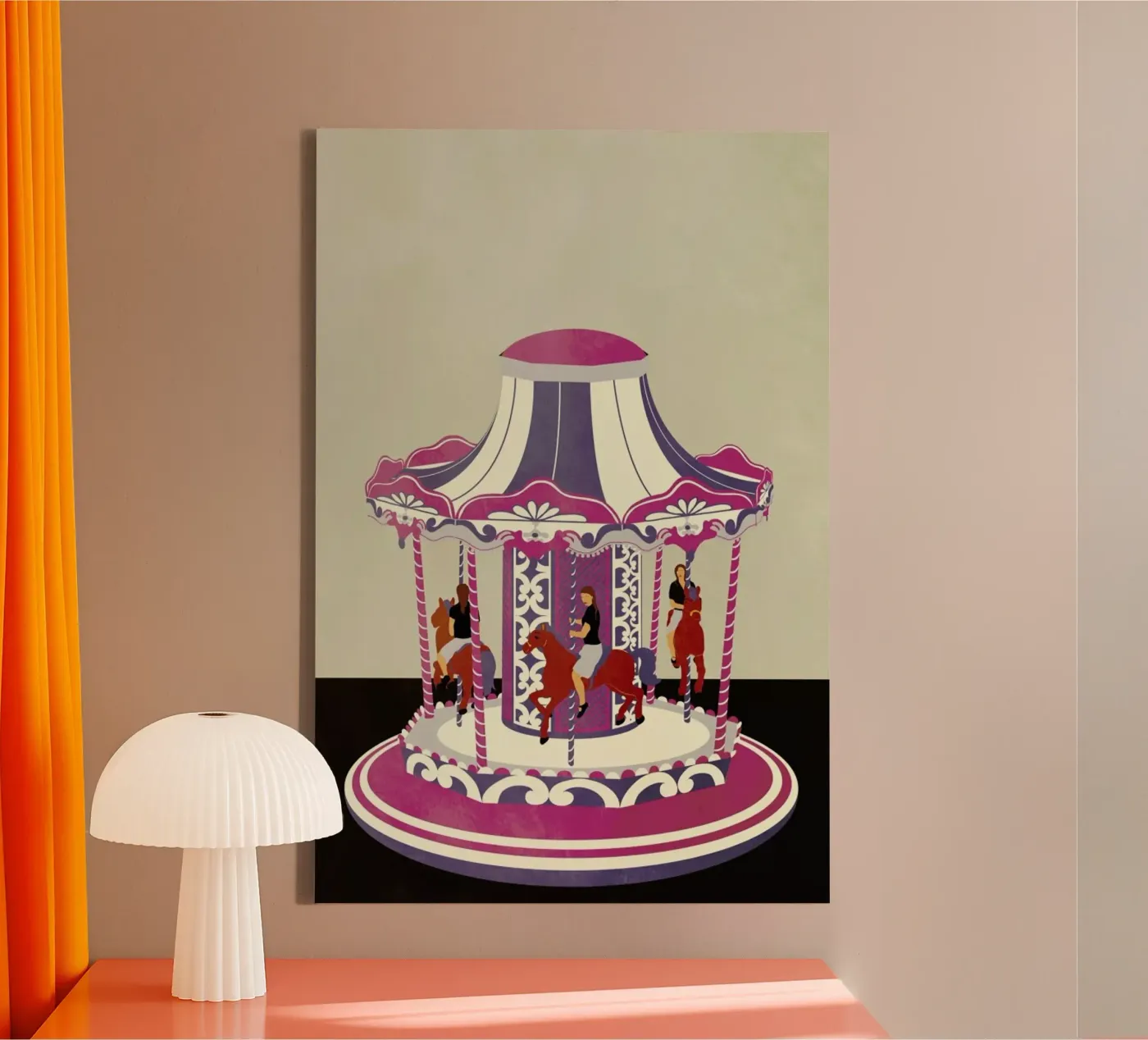 Carousel canvas van Giordano Poloni