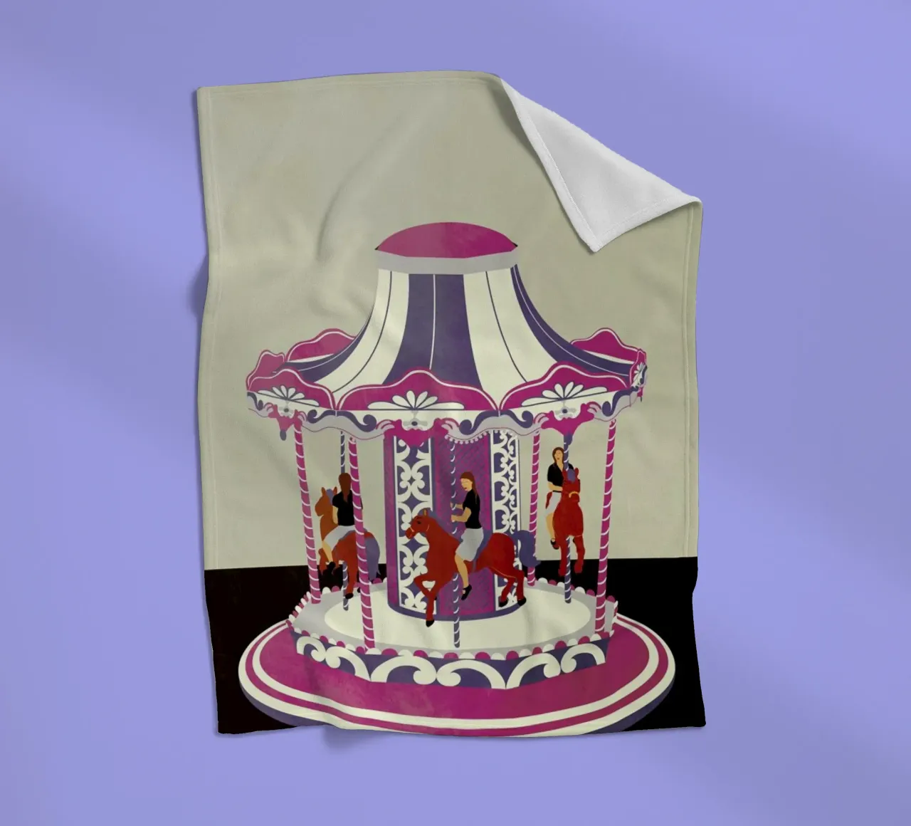 Carousel coperta in pile da Giordano Poloni