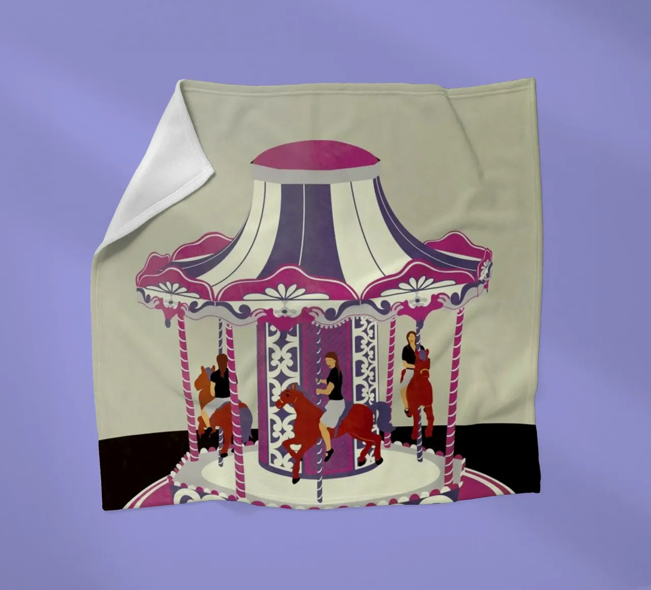 Carousel coperta in pile da Giordano Poloni