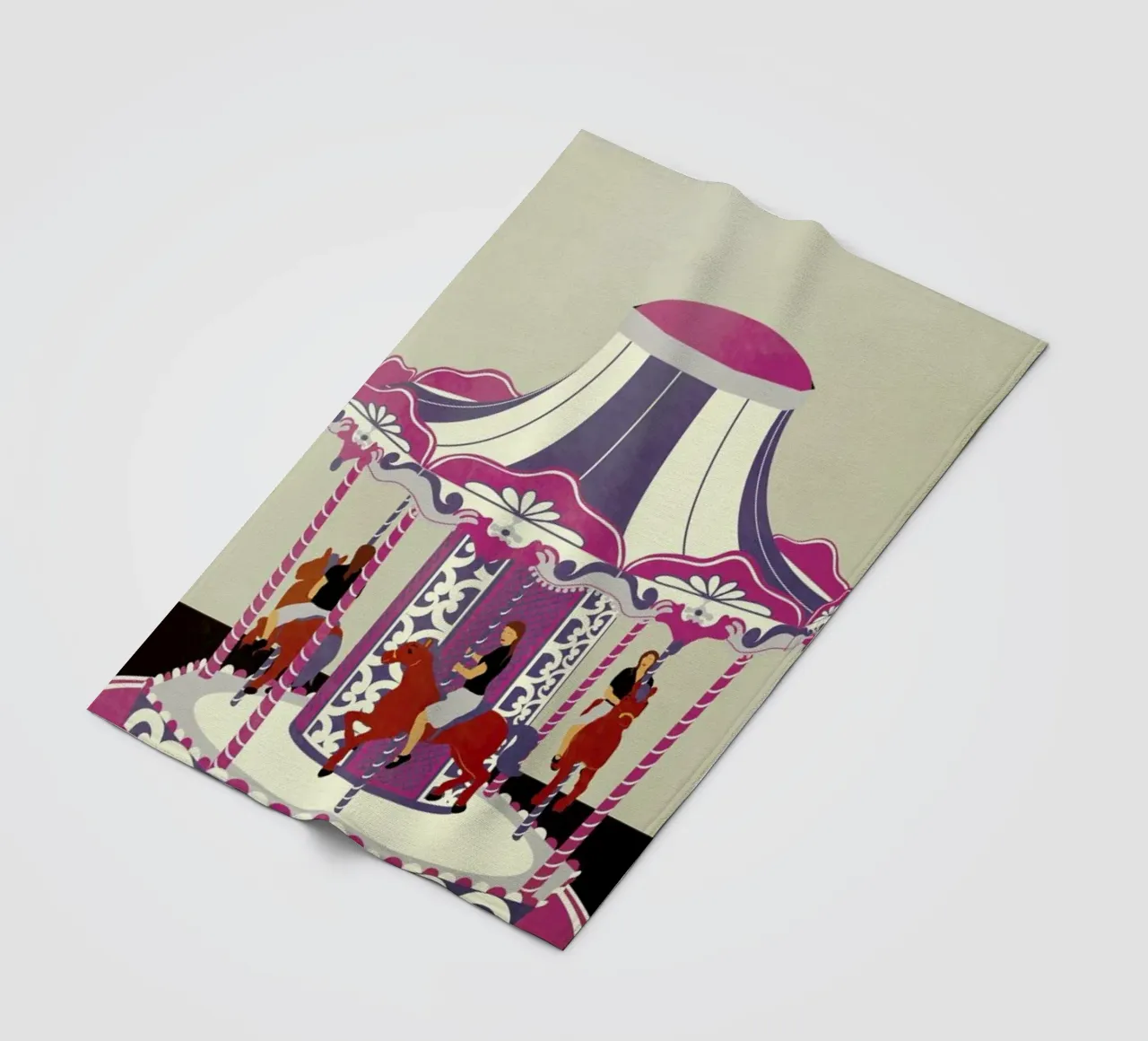 Carousel coperta in pile da Giordano Poloni