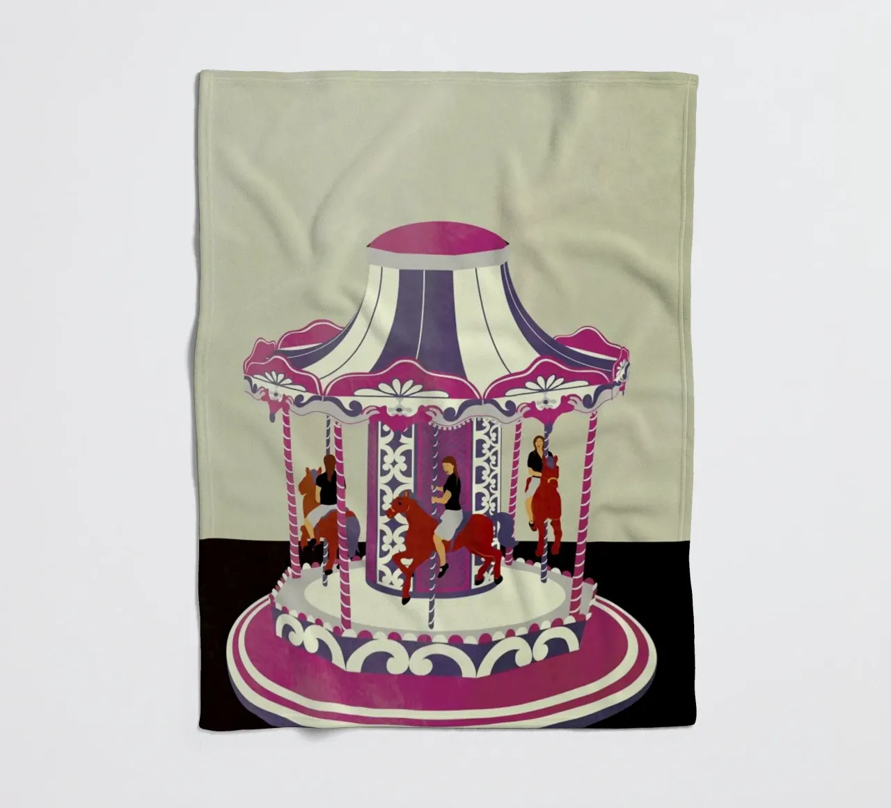 Carousel coperta in pile da Giordano Poloni