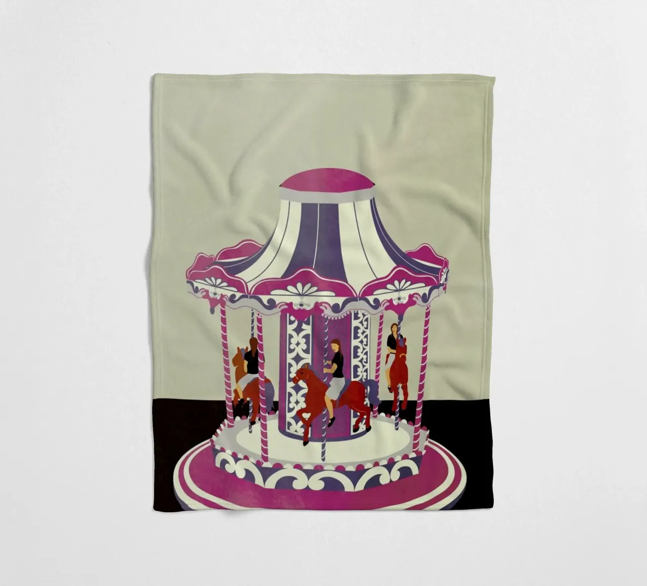 Carousel coperta in pile da Giordano Poloni