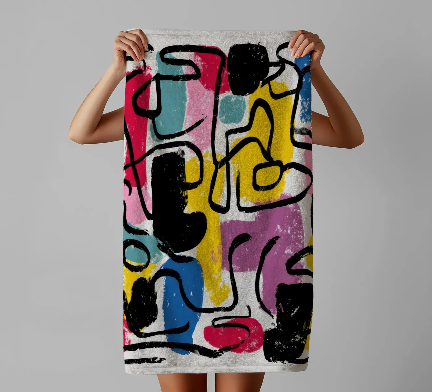 Structured Impulse Handtuch von Geometrica