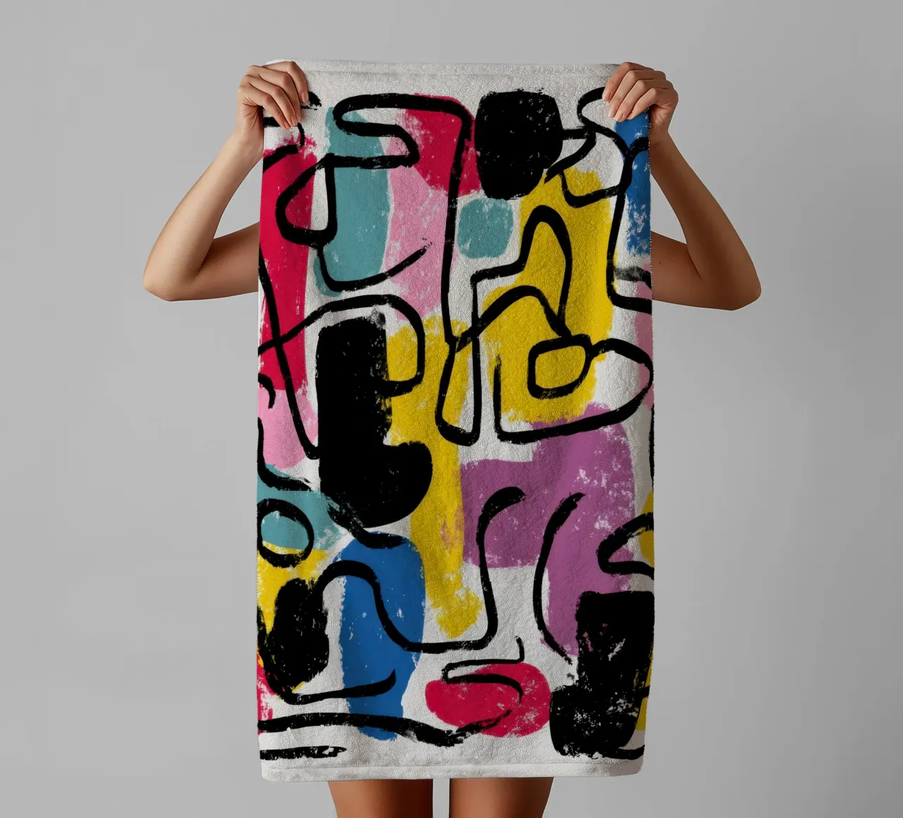 Structured Impulse Handtuch von Geometrica