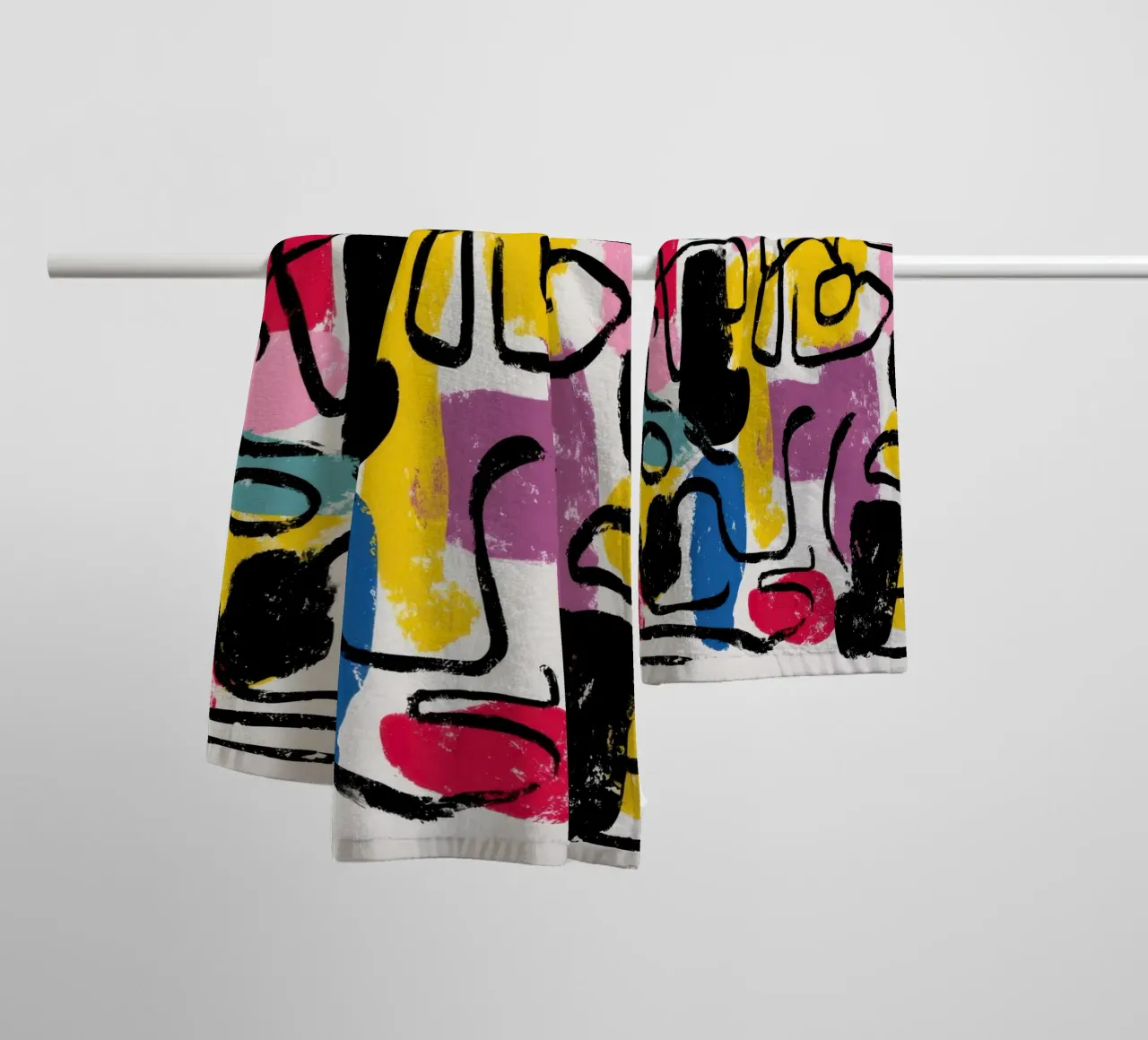 Structured Impulse Handtuch von Geometrica