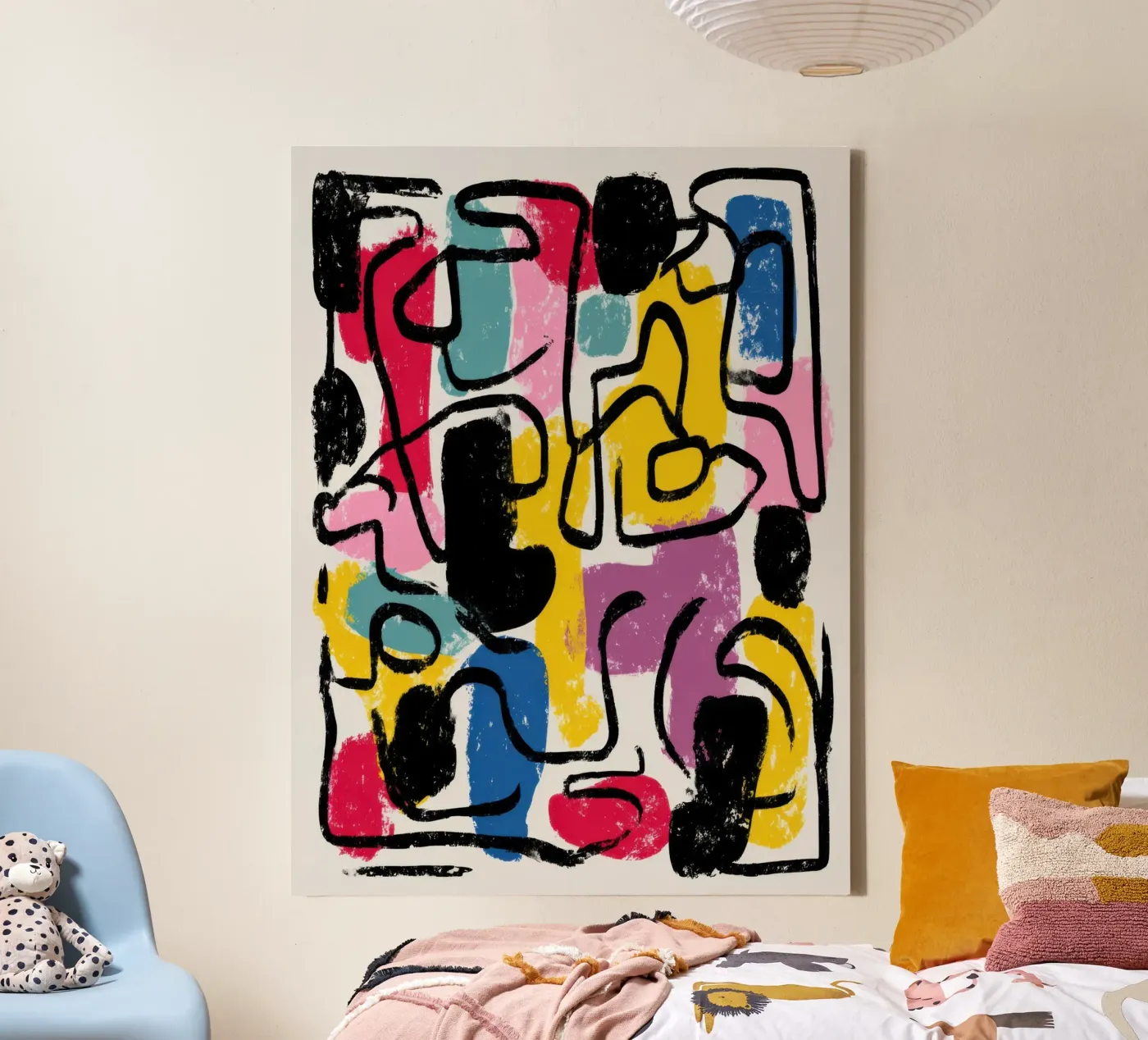 Structured Impulse canvas by Geometrica