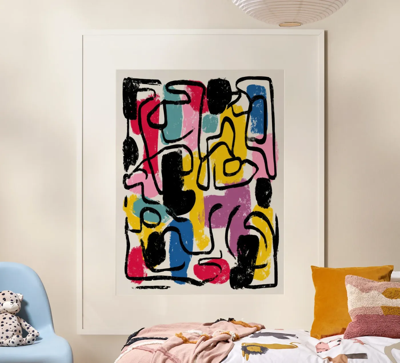 Structured Impulse poster van Geometrica