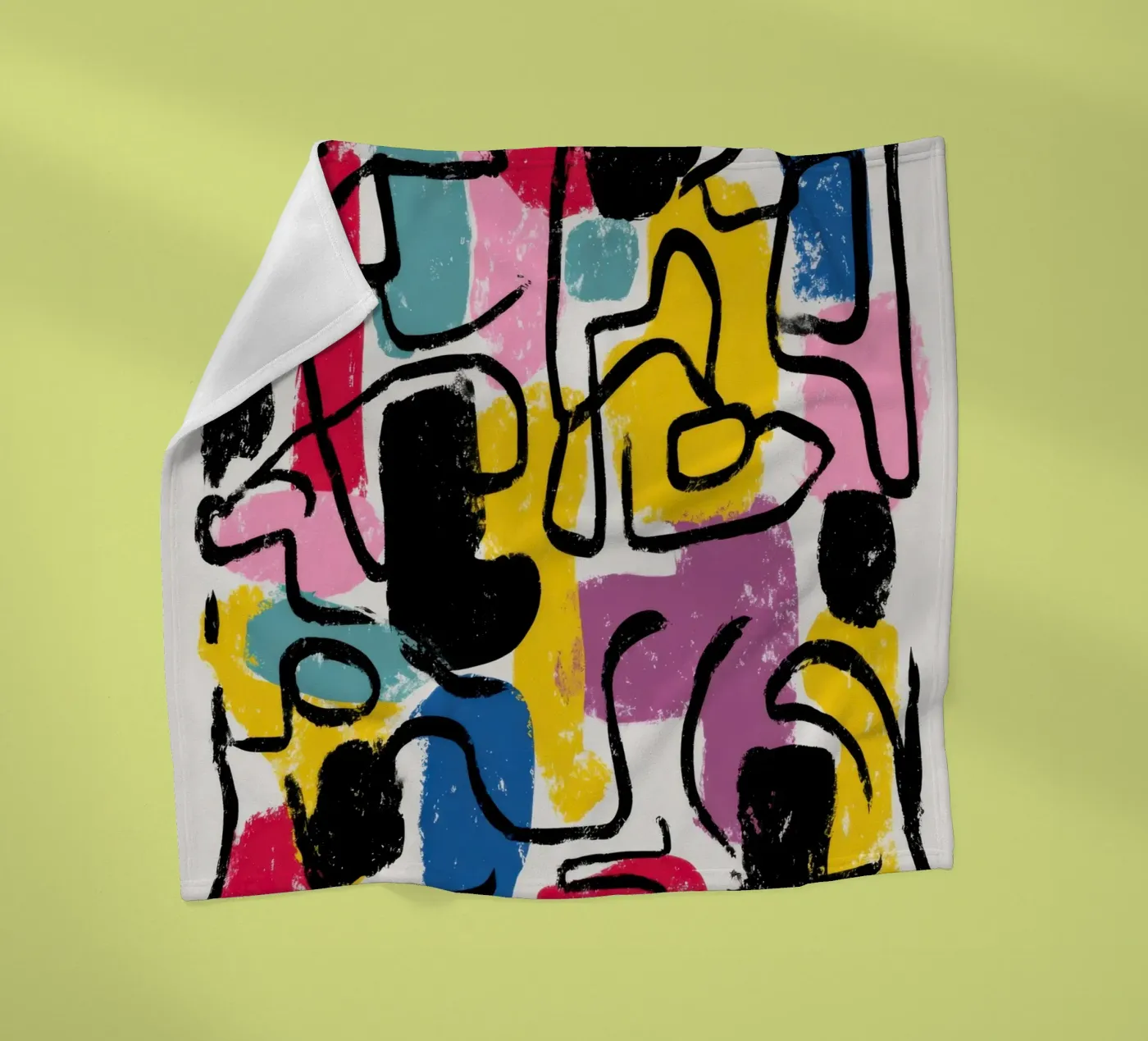 Structured Impulse fleecedeken van Geometrica