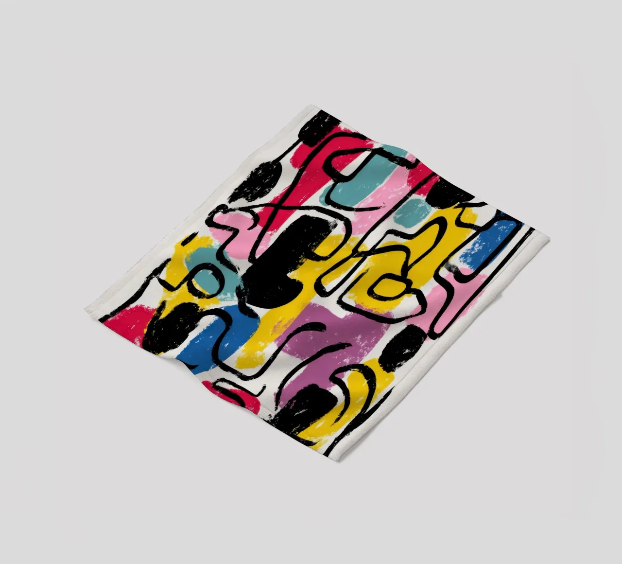 Structured Impulse fleecedeken van Geometrica