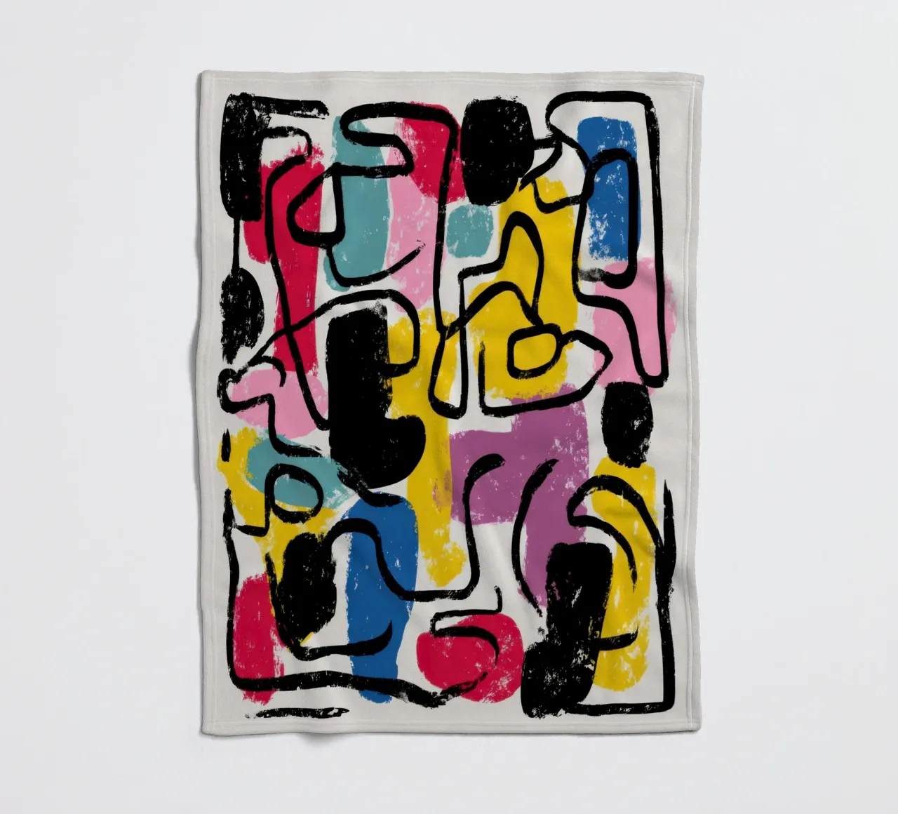 Structured Impulse fleecedeken van Geometrica