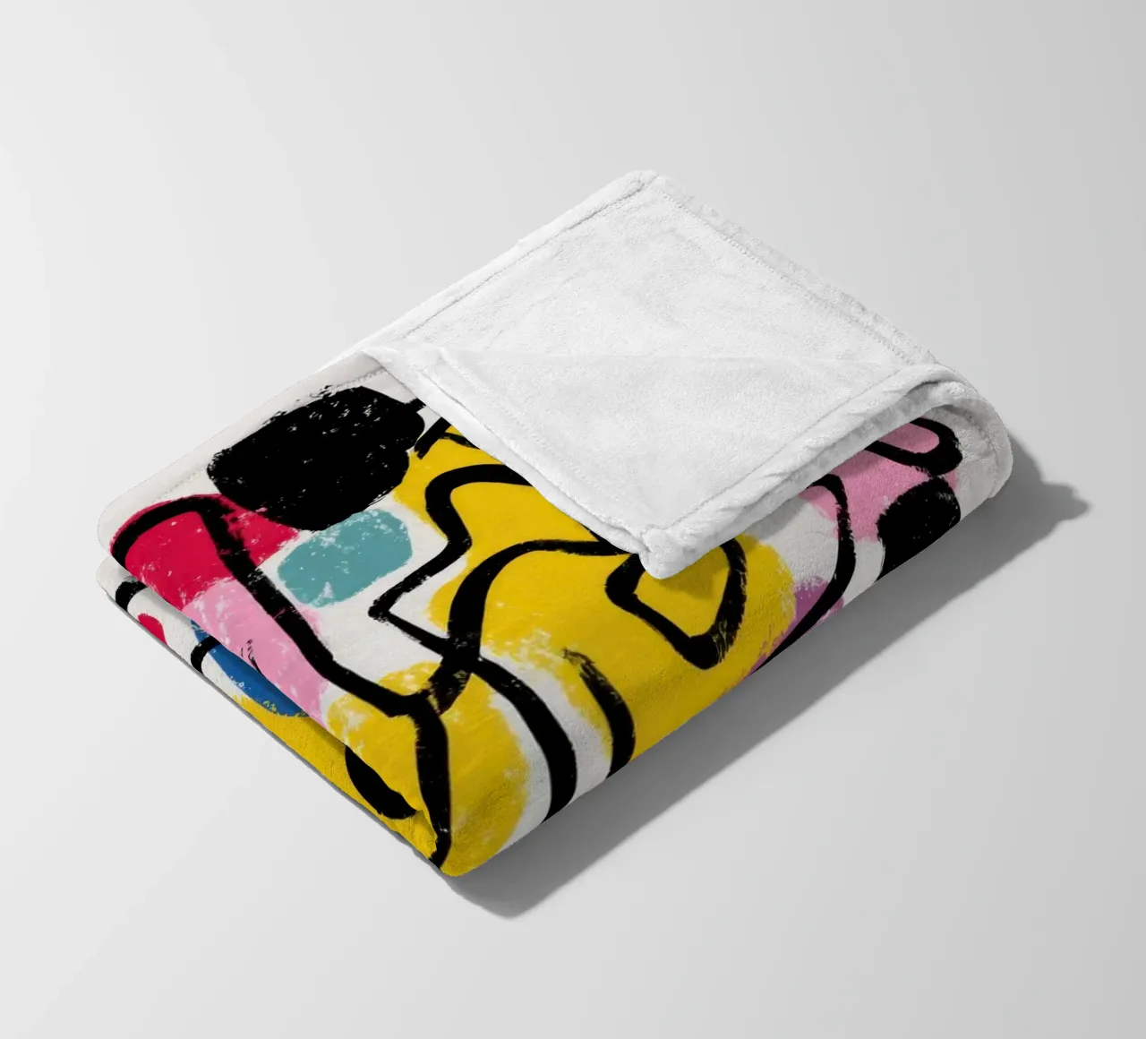 Structured Impulse fleecedeken van Geometrica