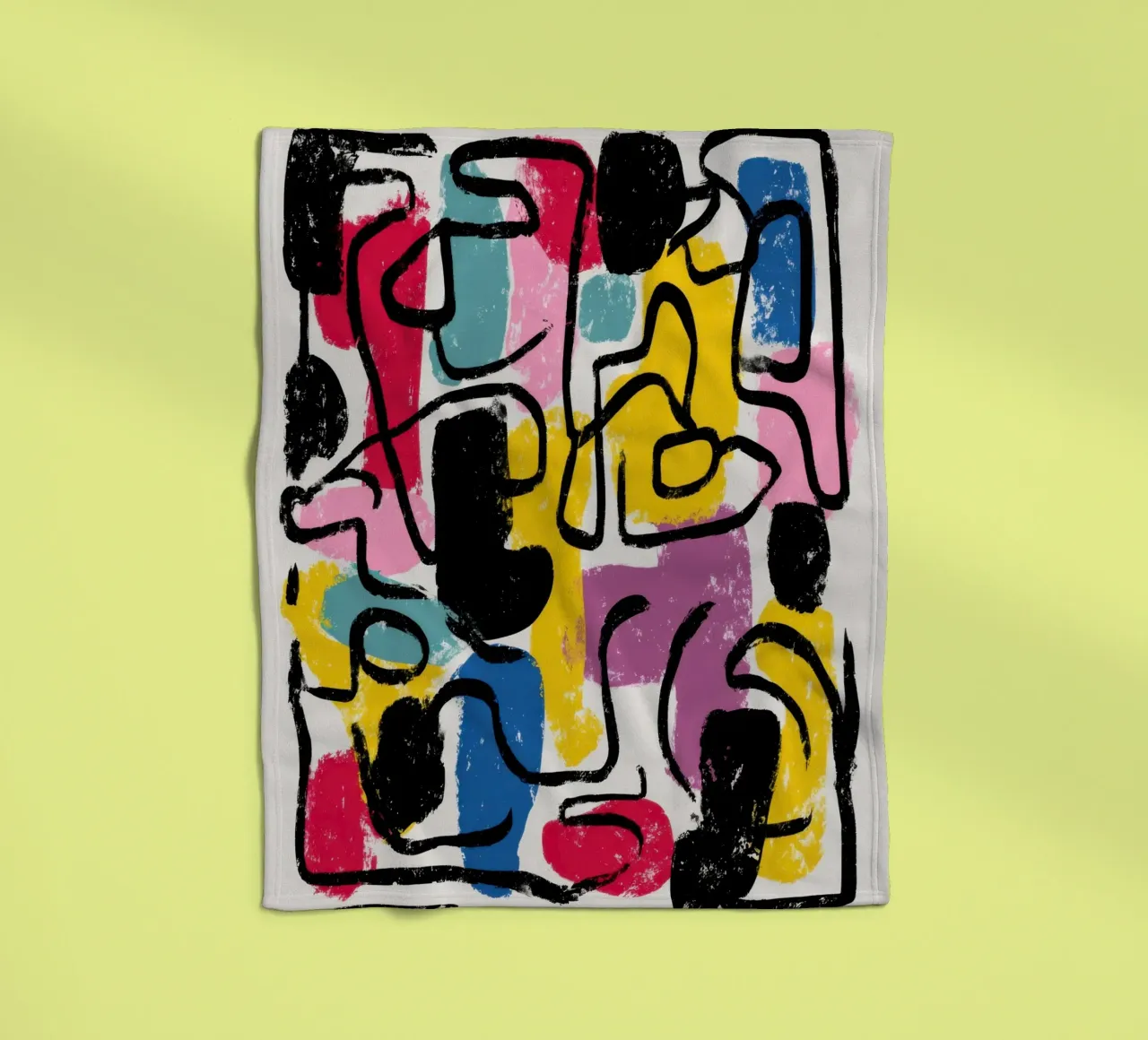 Structured Impulse fleecedeken van Geometrica