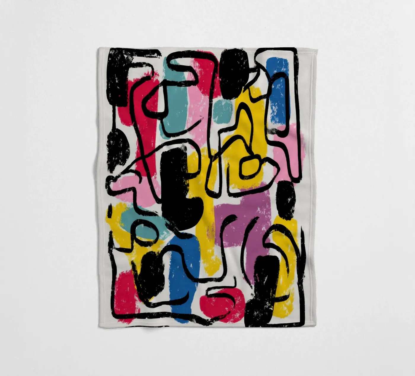 Structured Impulse fleecedeken van Geometrica