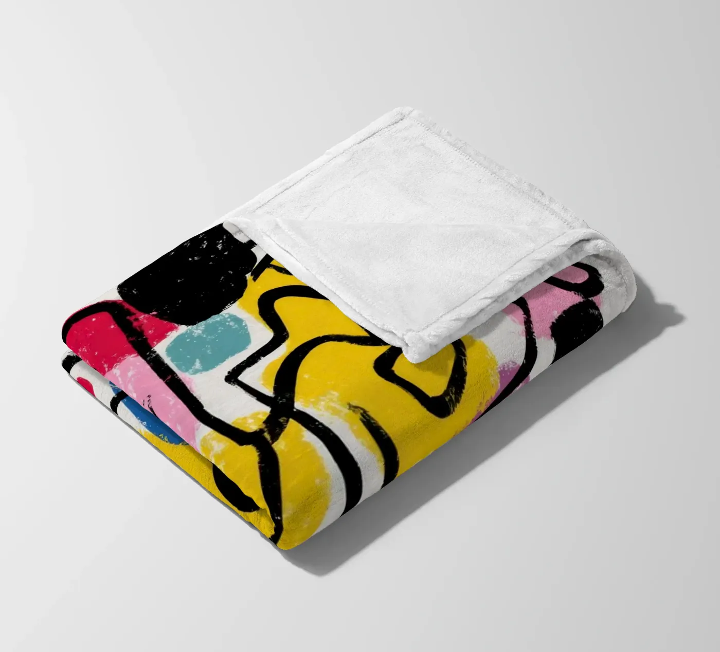 Structured Impulse fleecedeken van Geometrica