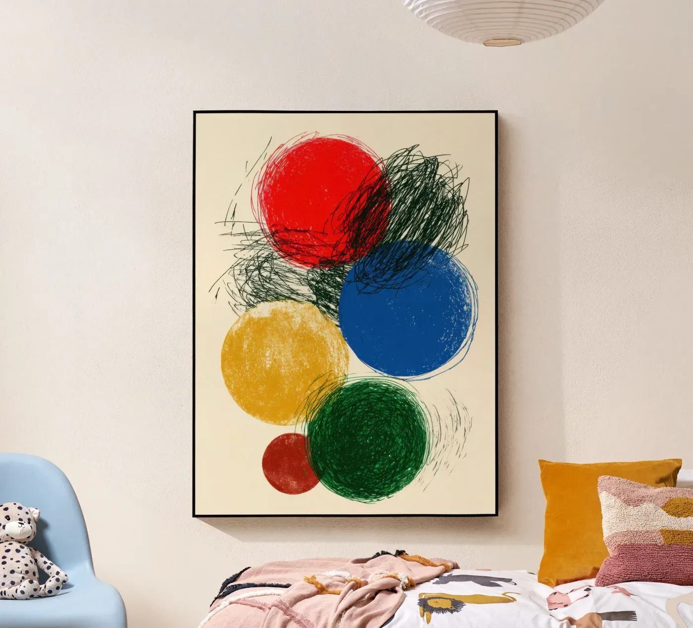 Chromatic Collision acryl van Geometrica