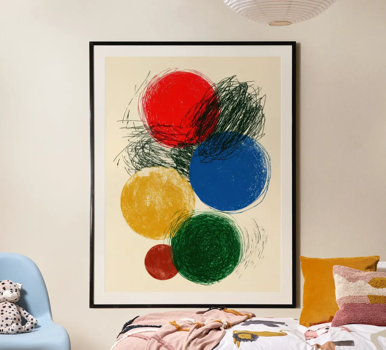 Chromatic Collision poster da Geometrica