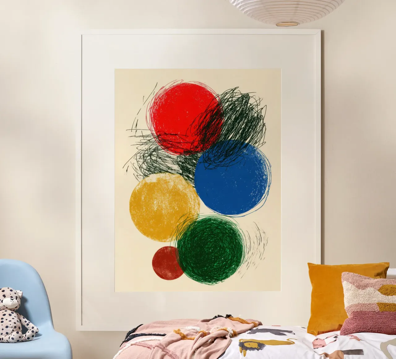 Chromatic Collision poster da Geometrica