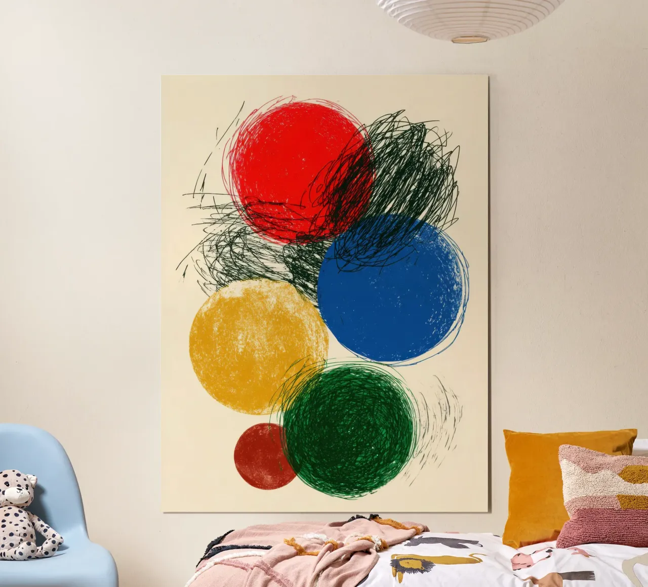 Chromatic Collision poster da Geometrica