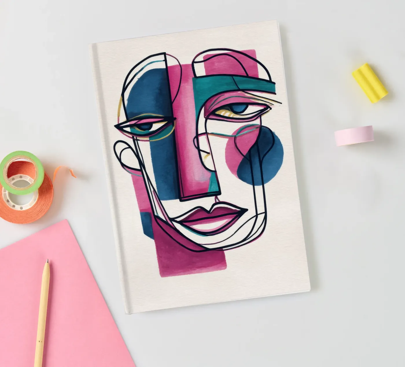 Split Gaze Notizbuch von Geometrica