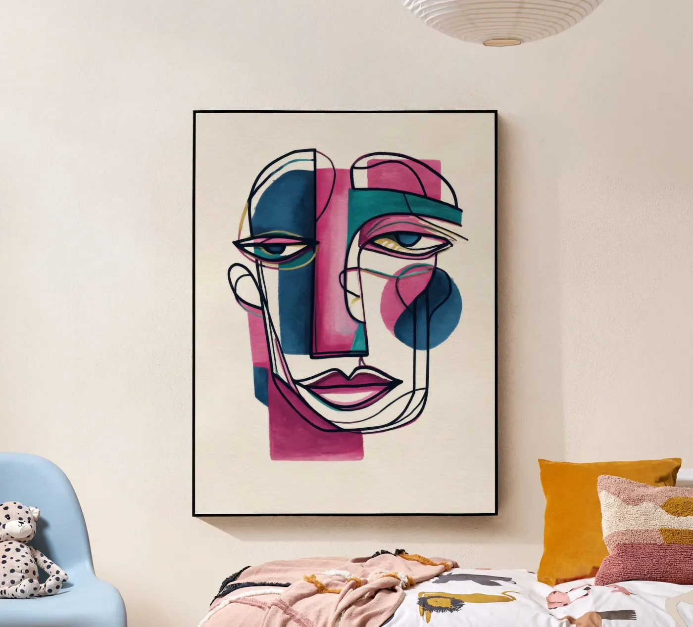 Split Gaze acrylic glass by Geometrica