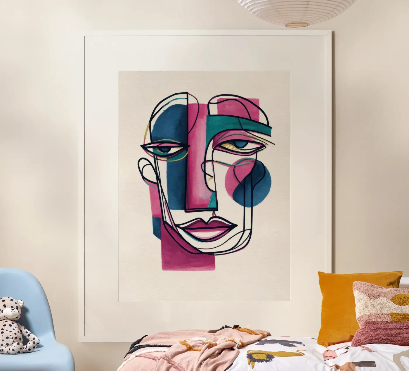 Split Gaze poster van Geometrica
