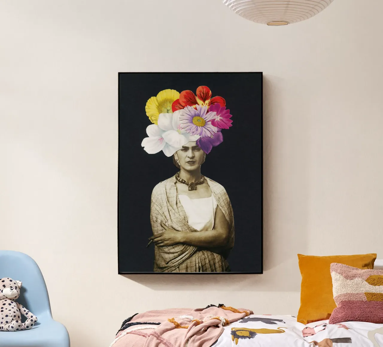 Bella Frida plexiglass da Cassia Beck Collage