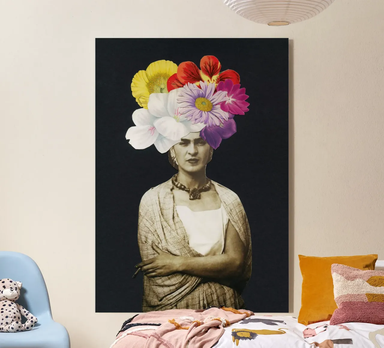 Bella Frida plexiglass da Cassia Beck Collage