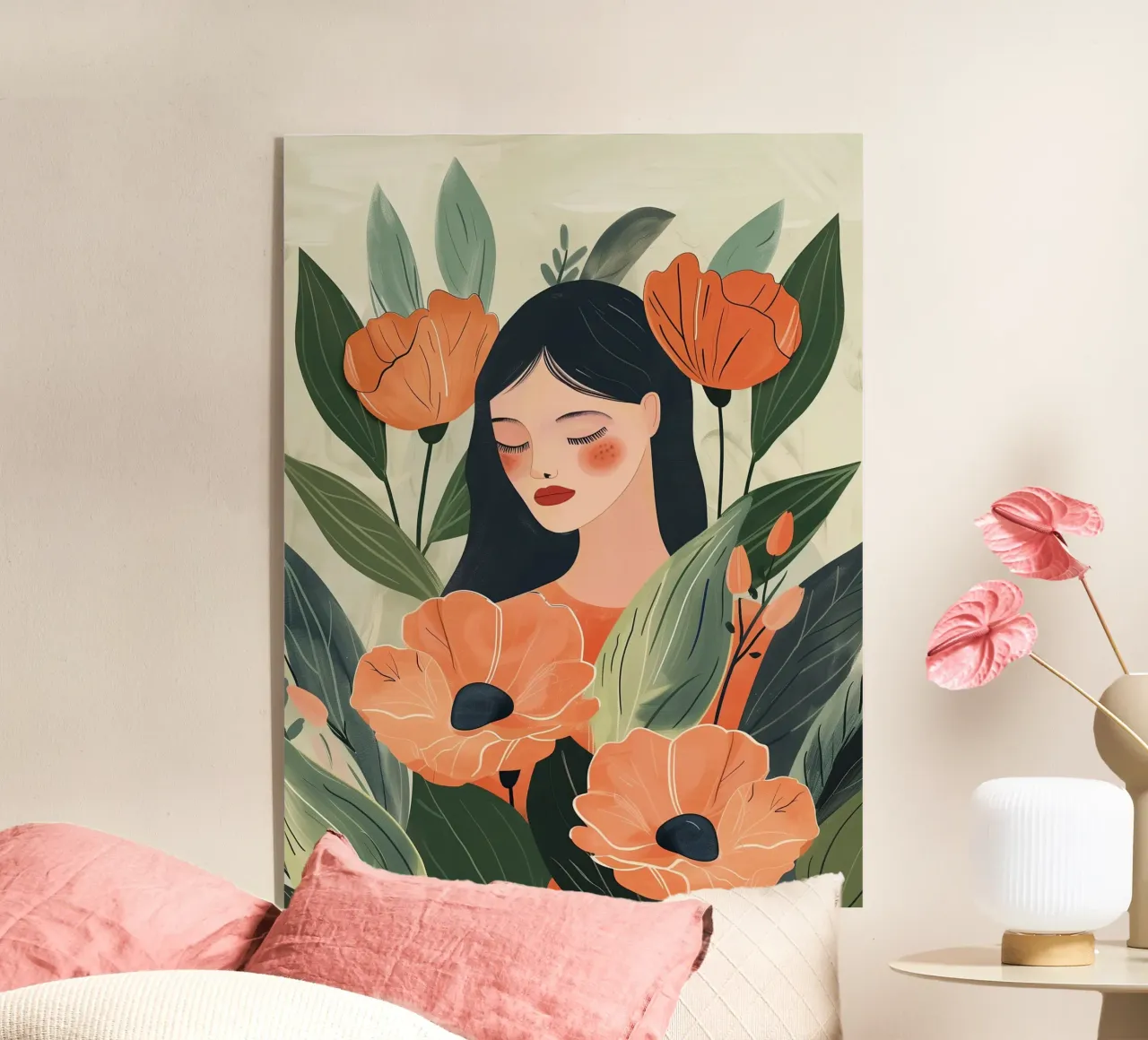 Soft in Spring acryl van Clara August