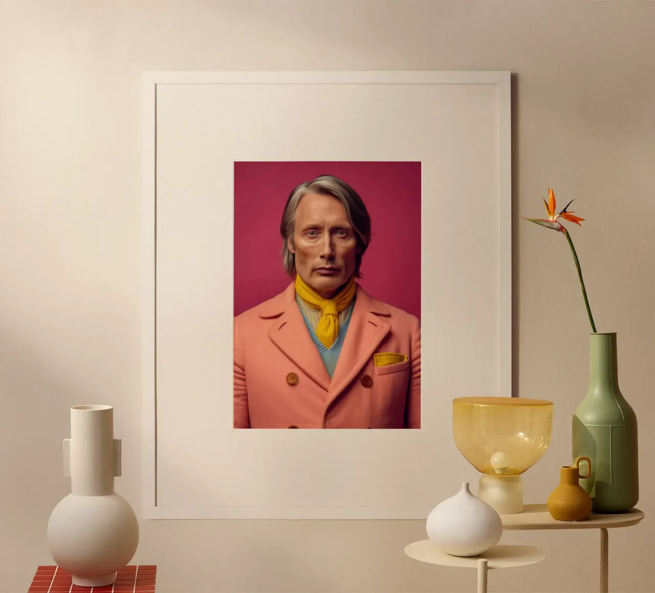 Mads Mikkelsen Fashion Art poster da Lootprint