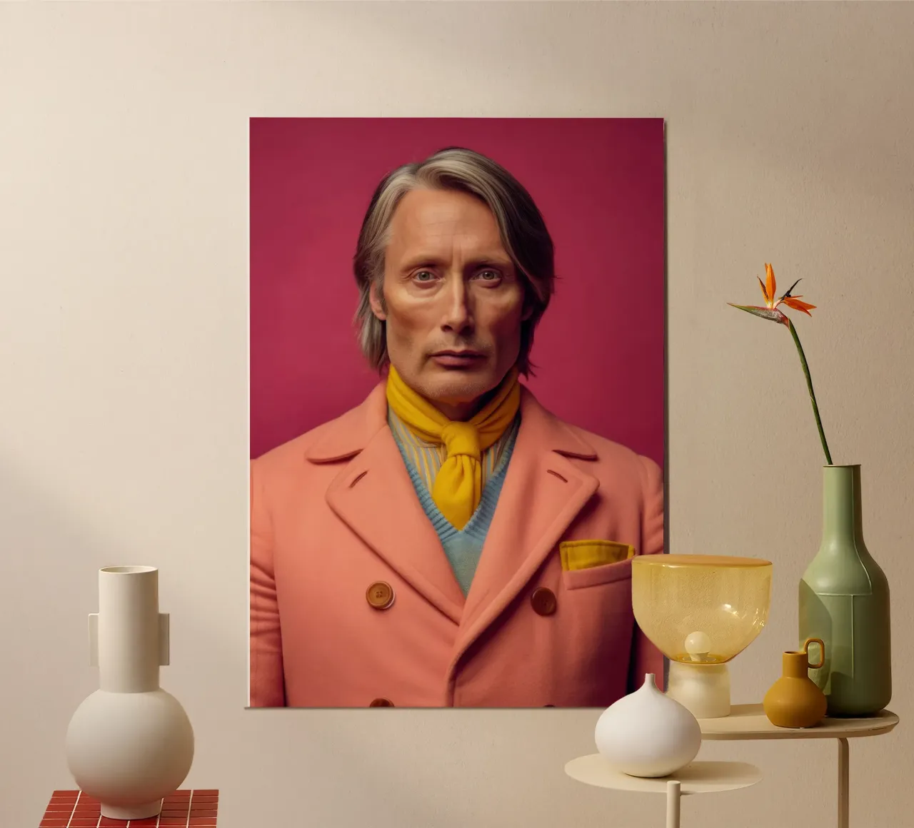 Mads Mikkelsen Fashion Art poster da Lootprint