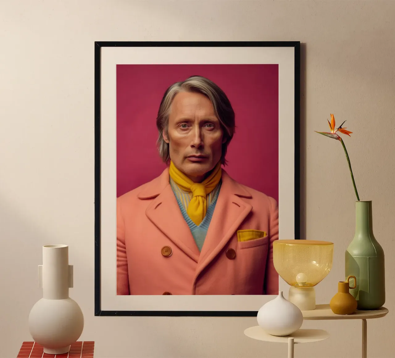 Mads Mikkelsen Fashion Art poster da Lootprint