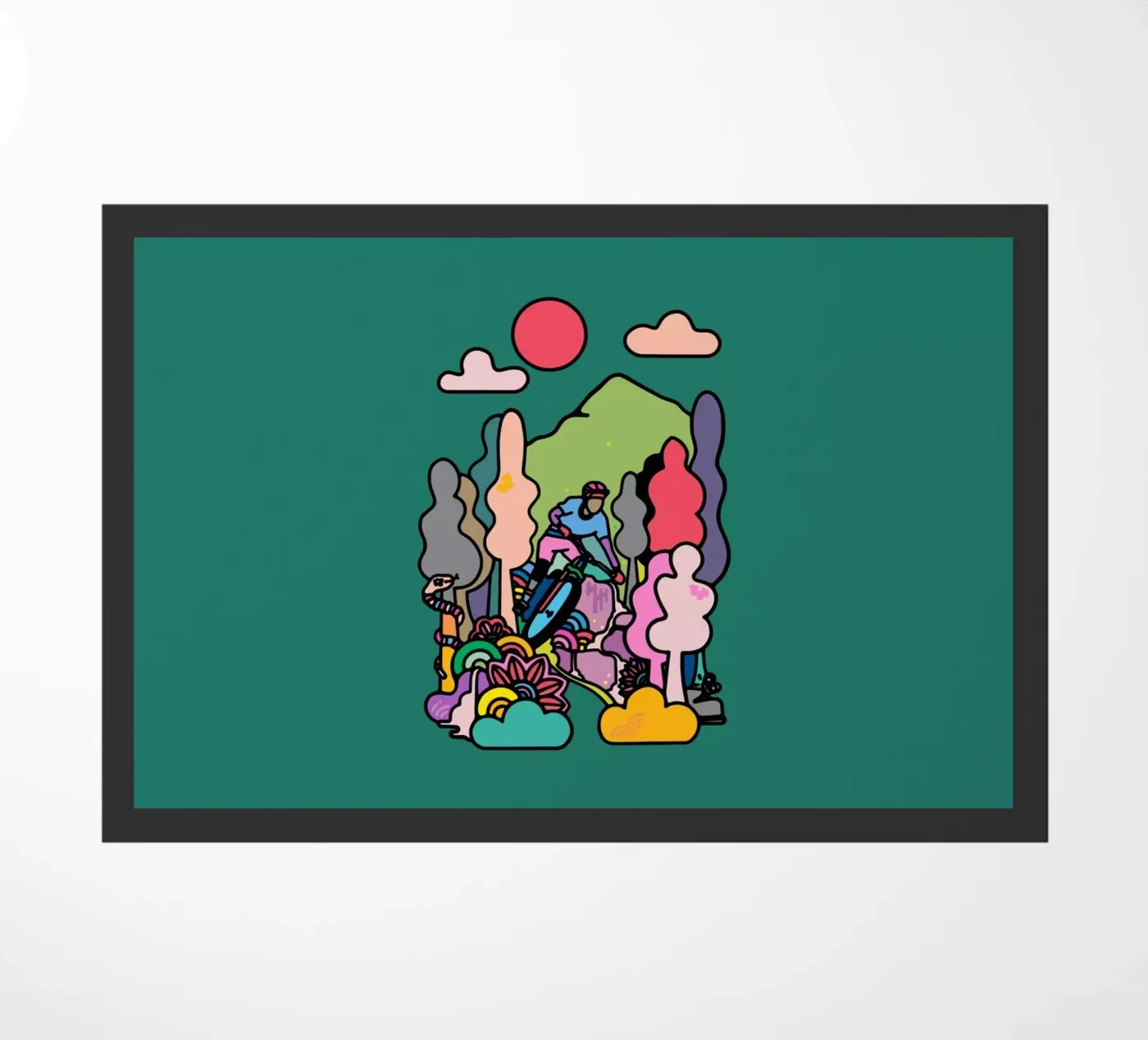 Flow deurmat van The Cyclist