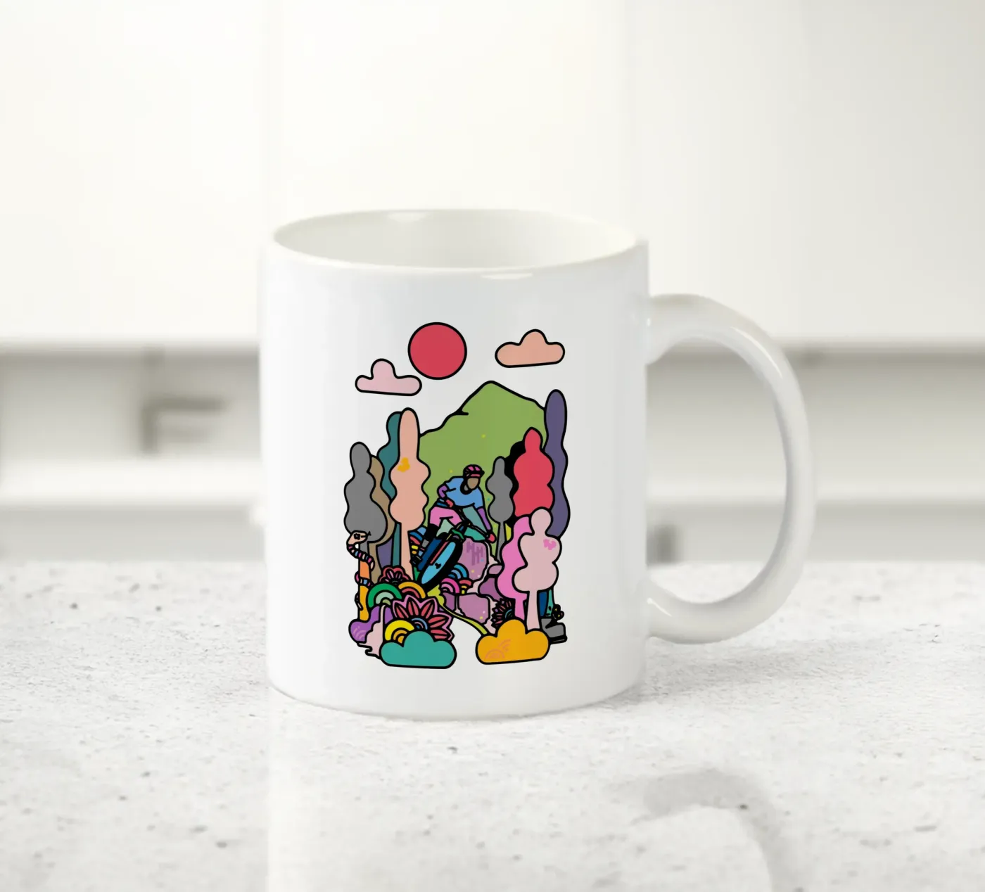 Flow ceramic mug by The Cyclist