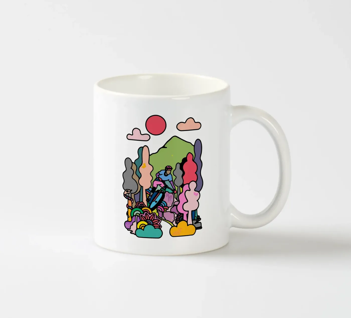 Flow ceramic mug by The Cyclist