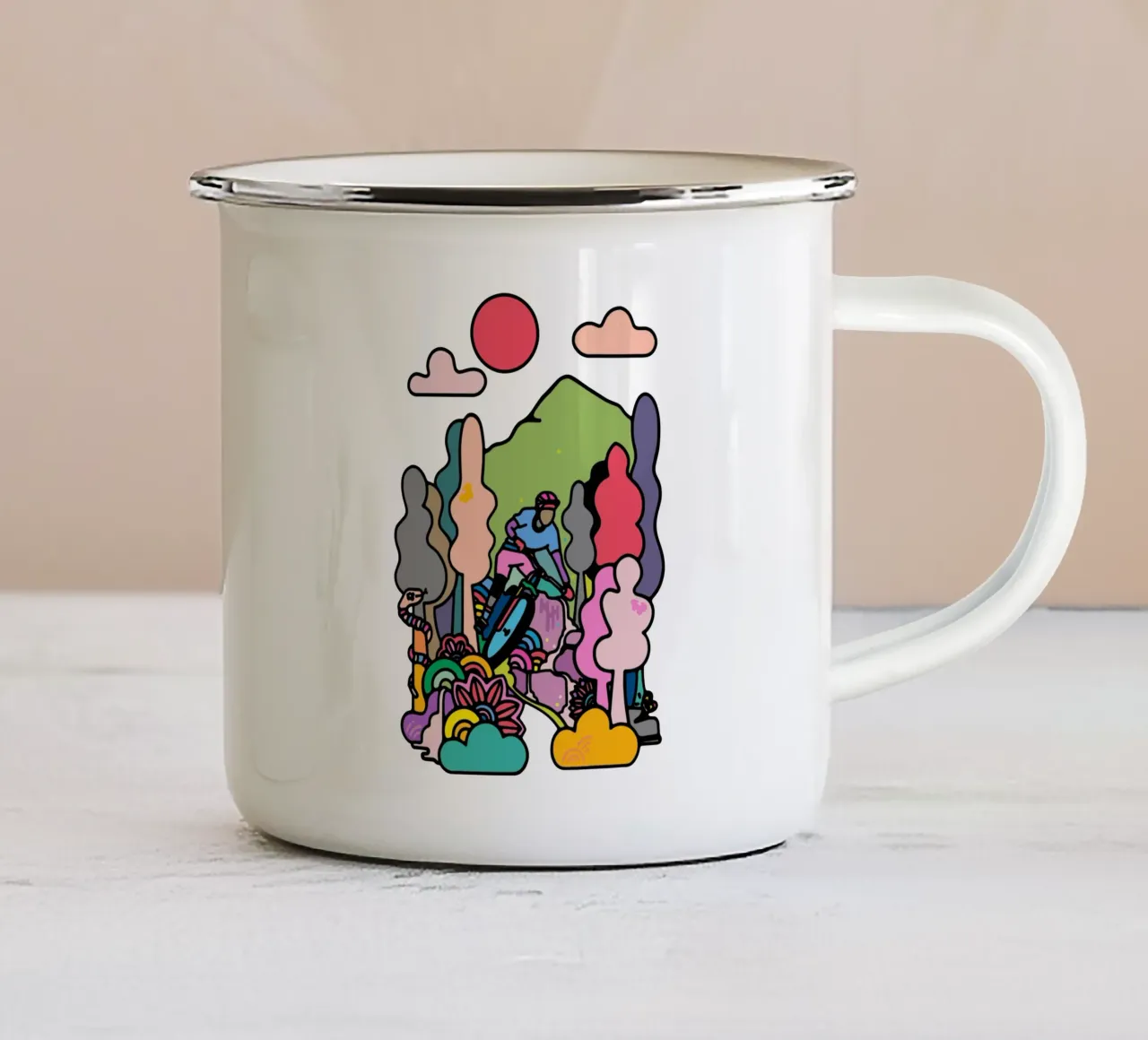 Flusso tazza in smalto da The Cyclist