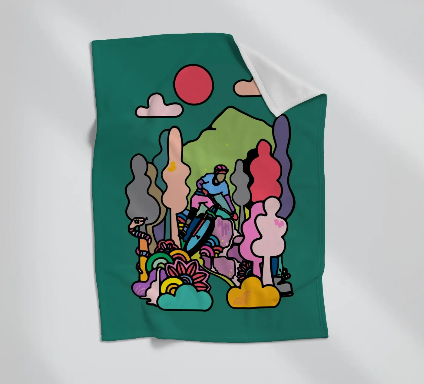 Flow fleece blanket by The Cyclist