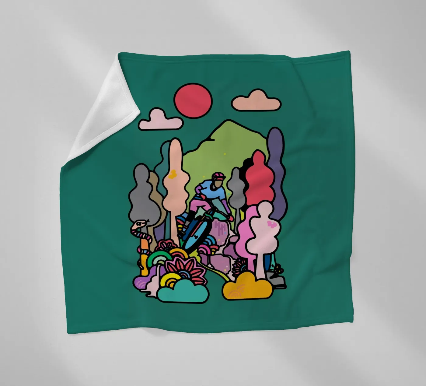 Flow fleece blanket by The Cyclist