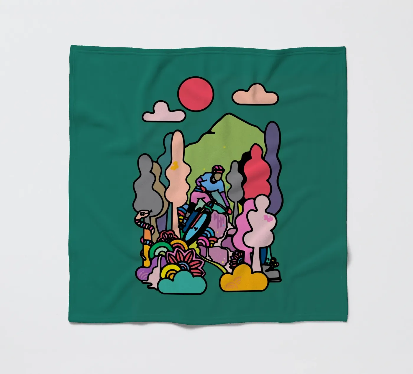 Flow fleece blanket by The Cyclist