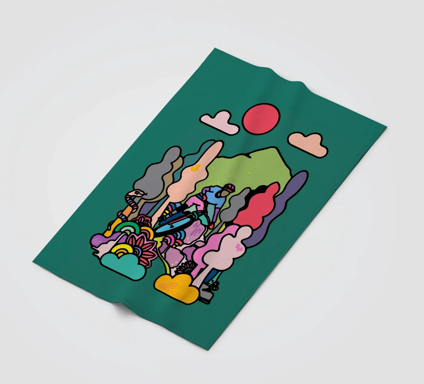 Flow fleece blanket by The Cyclist