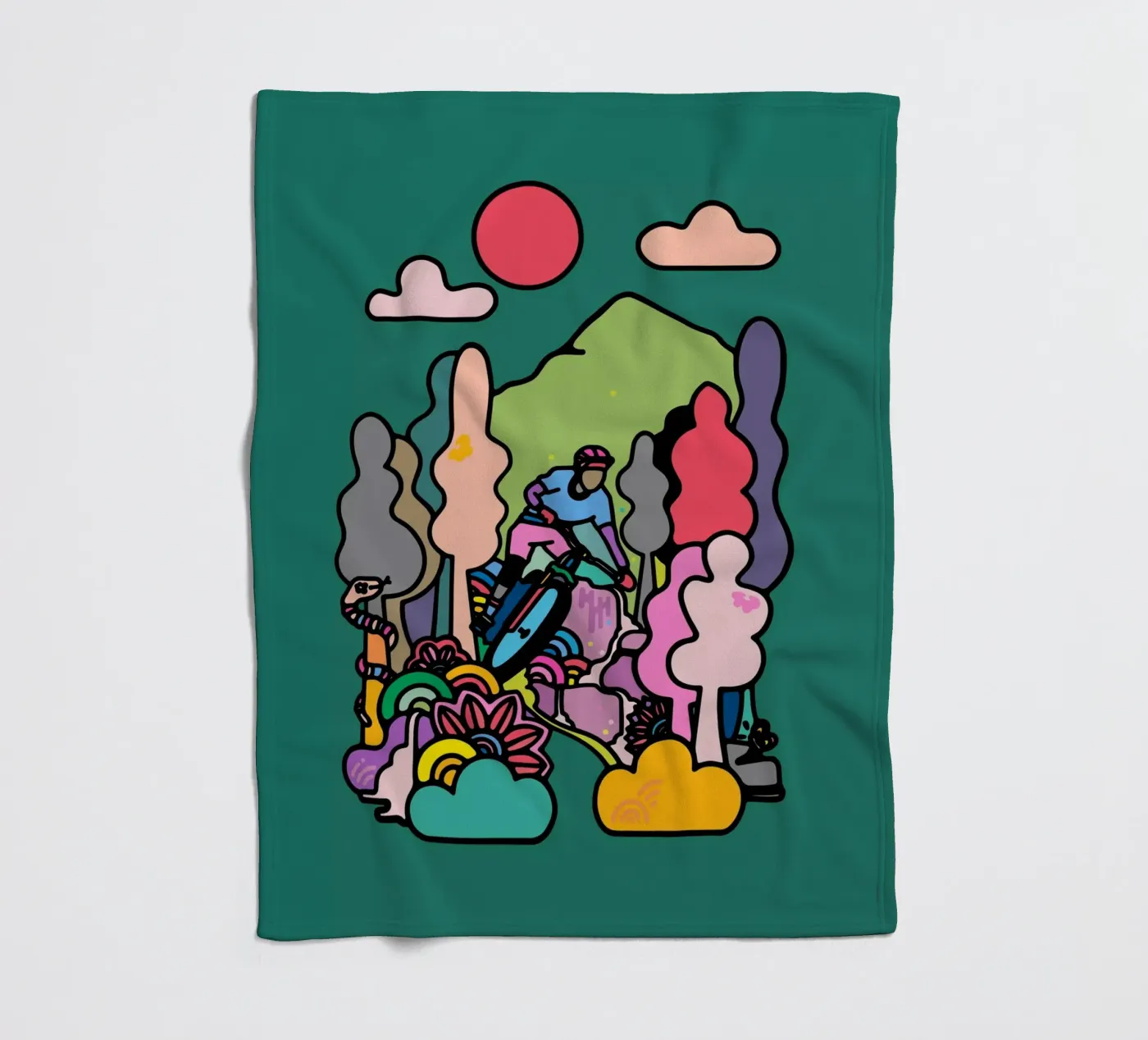 Flow fleece blanket by The Cyclist