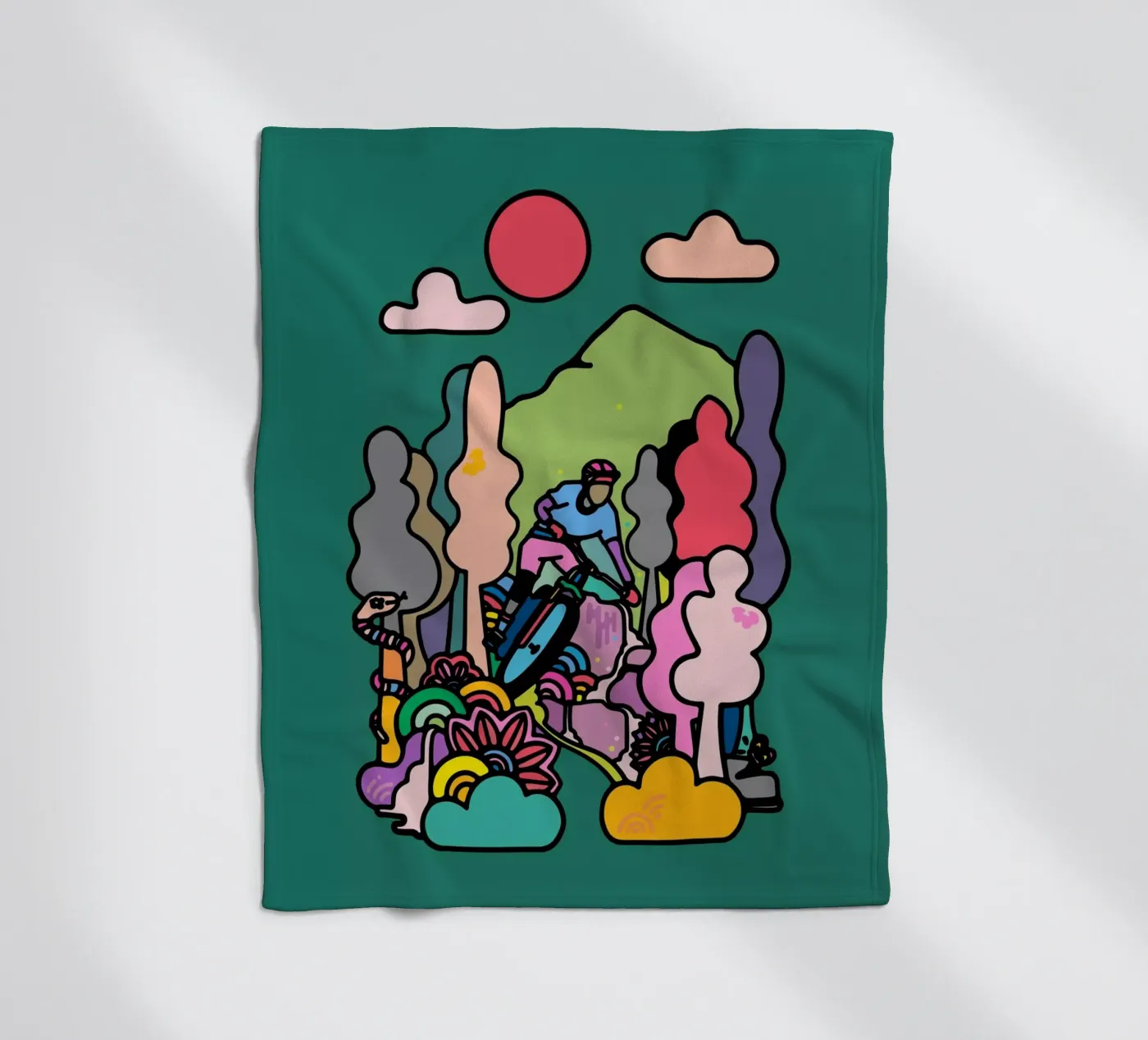 Flow fleece blanket by The Cyclist
