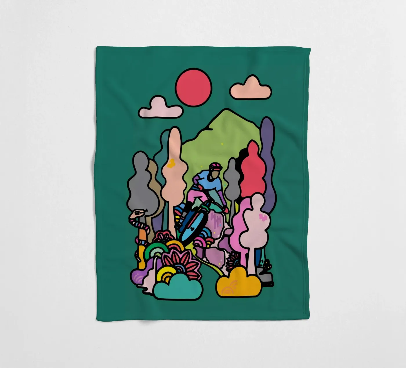 Flow fleece blanket by The Cyclist