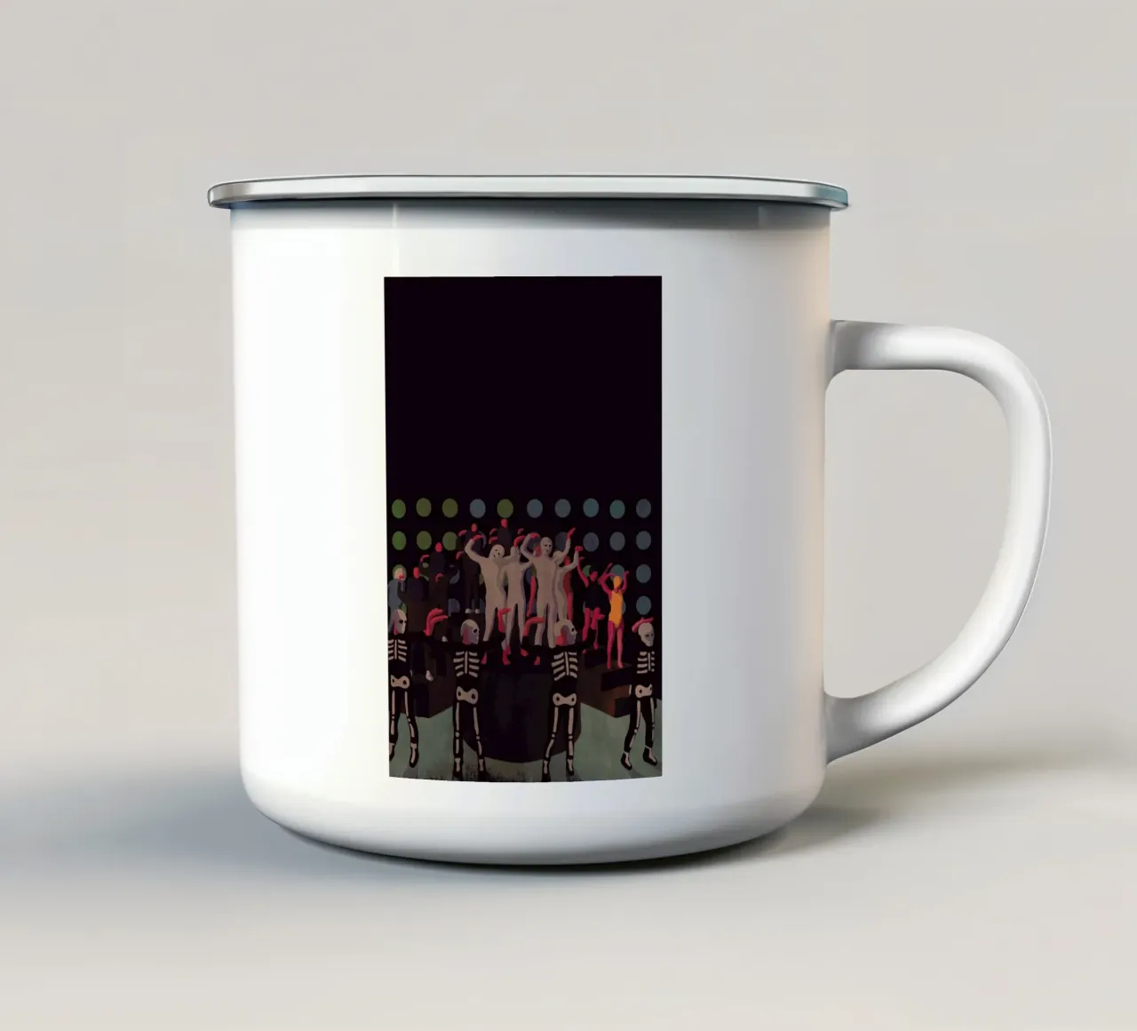 Take Me With You enamel mug by Giordano Poloni